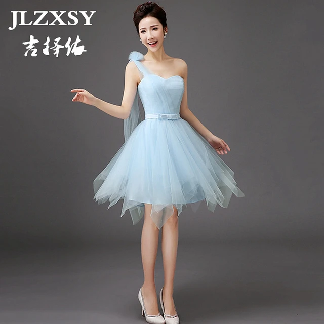 Jlzxsy 2017 New Sky Blue Dress For Bridesmaid A Line Short Jlzxsy 2017 New Sky Blue Dress For Bridesmaid A Line Short Wedding Party Dresses
