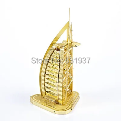 

Diy Metal Assembly Model Building Kits Miniature 3D Puzzle The Arab star burj dubai handicraft instrument mode birthday gifts
