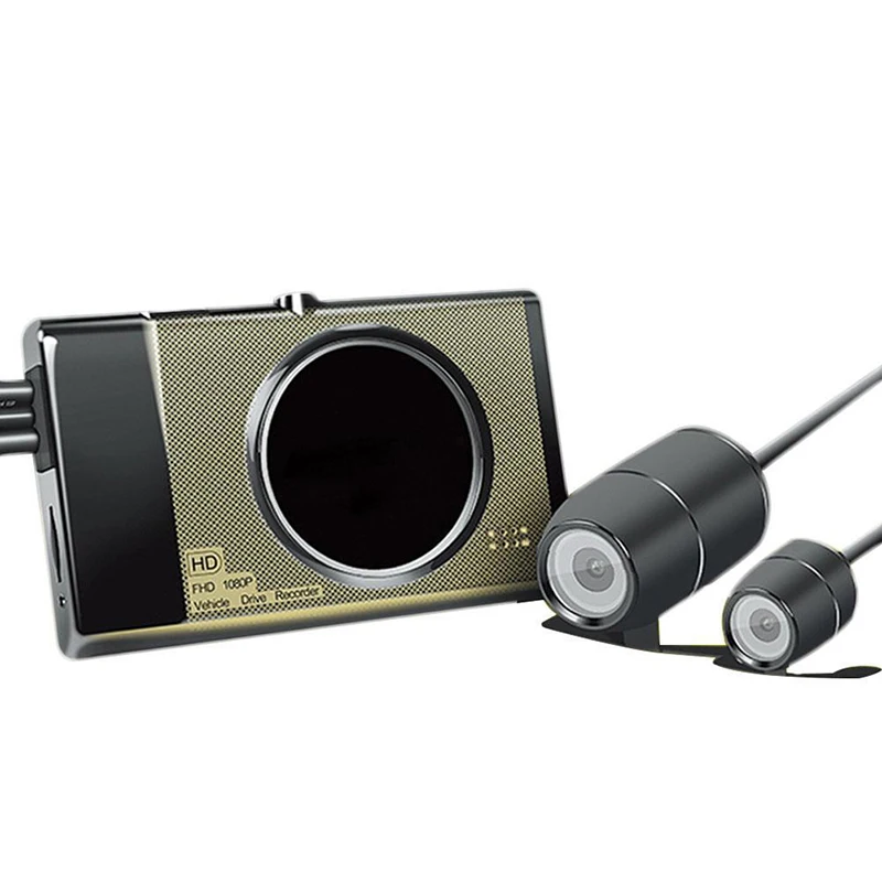 

3 LCD HD fOR Motorcycle Action Dual Camera Video Recorder Dash Cam Accessories