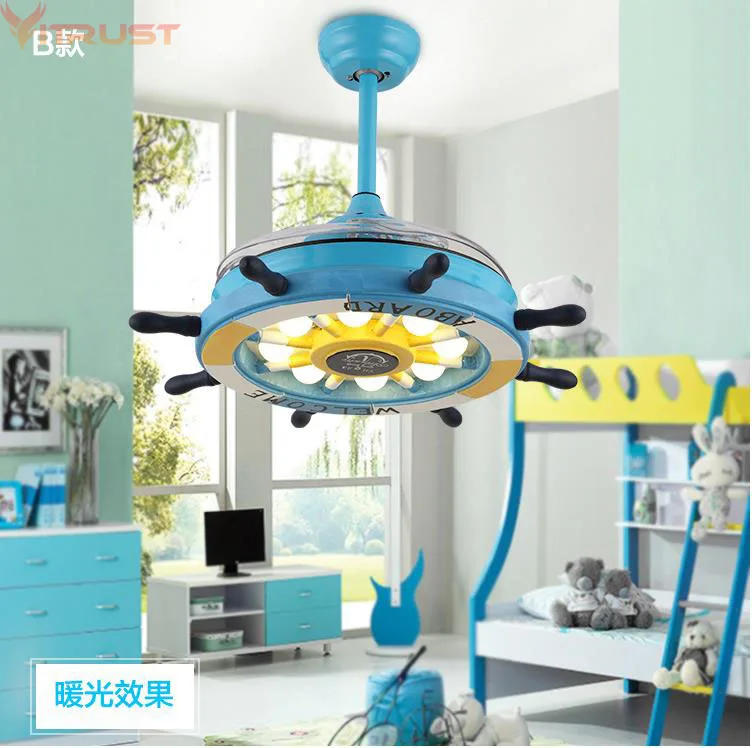 Modern Kids Ceiling Fans For Boys Girls Bedroom Wood Ceiling
