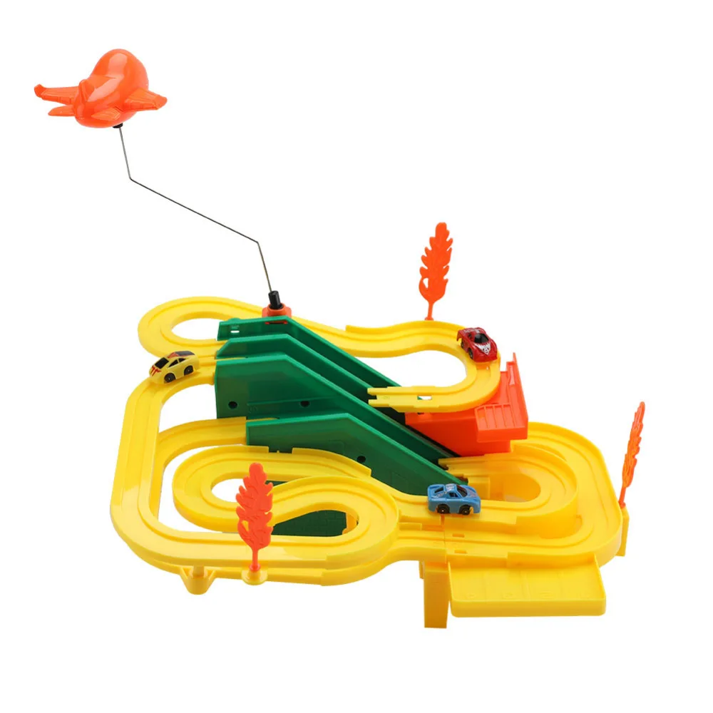 Baby Kids Ladder Gliding Car Track Toys Electric Racing