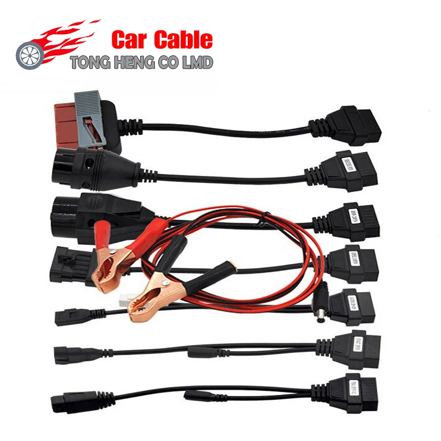 

OBD2 Full Set 8 Car Cables Work for TCS CDP Pro Plus Car Cable Diagnostic Tool Interface Cable