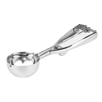 

New Kitchen Cooking Stainless Steel Ice Cream Mashed Potato Fruit Spoon Scoop Ladle Food Baller Craft Accessories