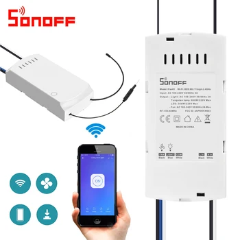 

SONOFF IFan03 Wi-Fi Ceiling Fan And Light Controller With 433mhz RF Control Work with Alexa eWelink home automation