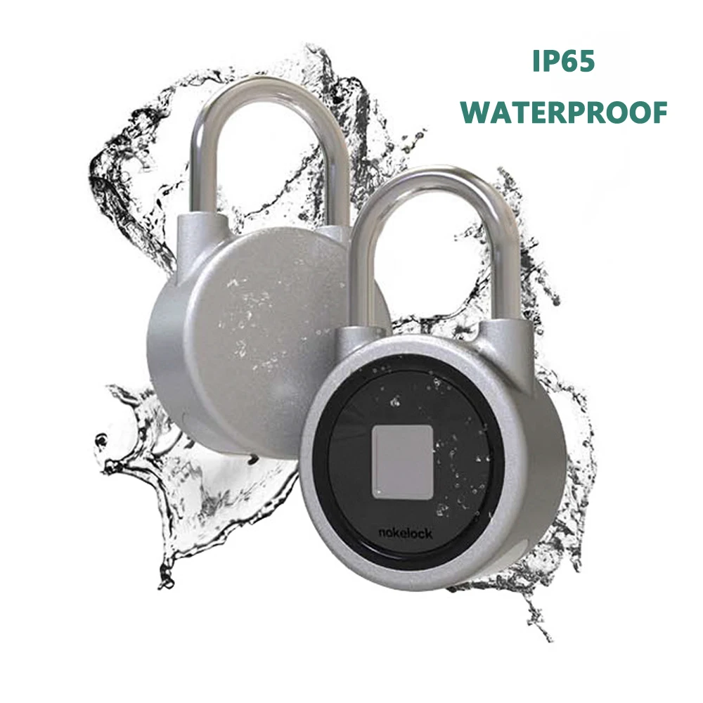 WaterproofIP65 Keyless портативный Bluetooth smart отпечатков пальцев замок висячий замок Anti-Theft iOS приложение управления Android двери навесной замок для