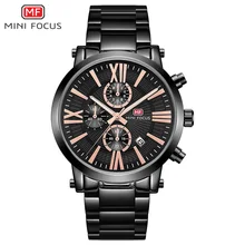 ##Special Price MINI FOCUS Men's Business Quartz Watches Stainless Steel Chronograph Waterproof Army Wristwatch Man Relogios Clock 0219G Black ##Special Price MINI FOCUS Men's Business Quartz Watches Stainless Steel Chronograph Waterproof Army Wristwatch Man Relogios Clock 0219G Black