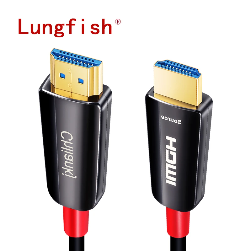 

Lungfish Optical Fiber HDMI Cable 2.0 4k 60HZ HDR for HD TV Box Projector PS4 Long HDMI Cable 5m 10m 15m 20m 30m 50m Cable HDMI