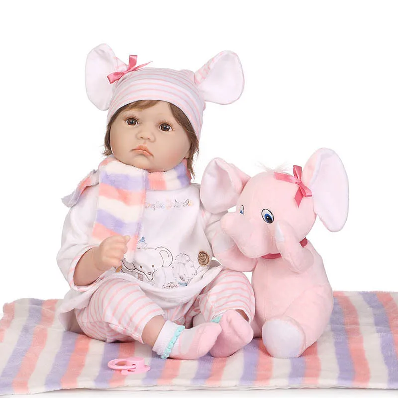 

55cm Jointed Reborn Doll Lifelike Newborn Baby Dolls for Kids Playmate Christmas Gift BM88