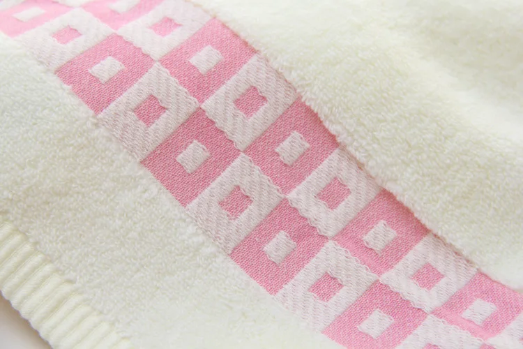 Хорошее качество домашний текстиль хлопковый полотенце для волос жаккард с геометрическим узором 33*74 см полотенце