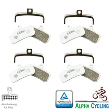 Pastilhas de freio de disco de bicicleta para shimano m8120 m7120 mt520 mt420 saint m810 m820 zee m640 e bengala; alu-alloy ex plus, 4 par