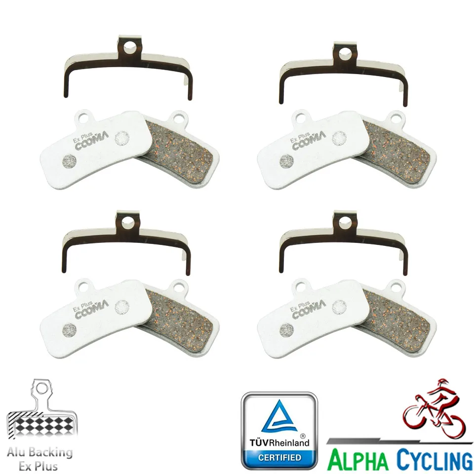 

Bicycle Disc Brake Pads for SHIMANO Saint M810 M820 ZEE M640 H01 H03A and Bengal Helix 4X D01S, D02S ; Alu-Alloy EX Plus, 4 Pair