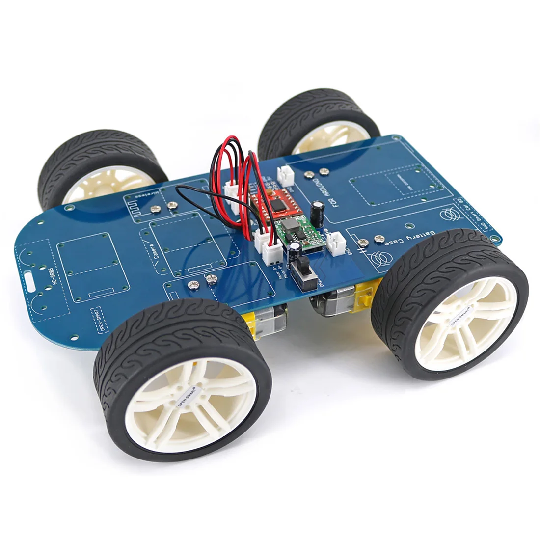 Disassembled Four-wheel Drive Bluetooth Intelligent Chassis Programmable Kit for Arduino for UNO R3 Nano Smart Underpan Suite