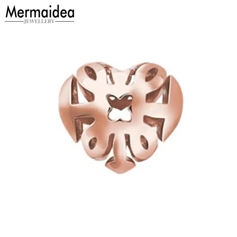 

Heart Rose Beads Charms fit Necklace Bracelet for Women Loose Bead Wine Red Charms 2019 New Trendy Jewelry Accessories