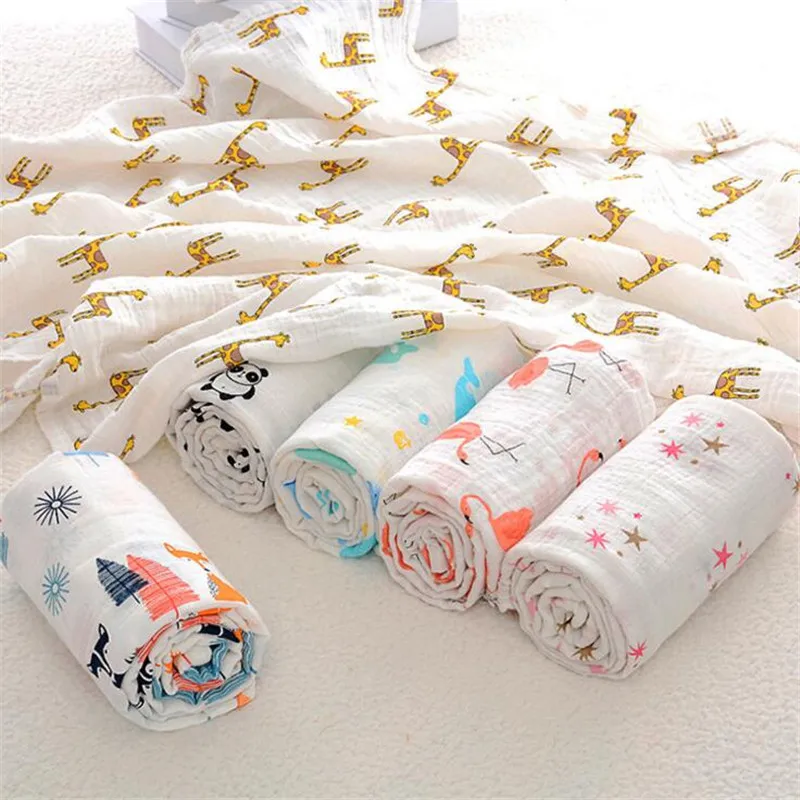Swaddle Wrap Newborn Embroidered Cotton Quilt Blanket Baby Swaddling