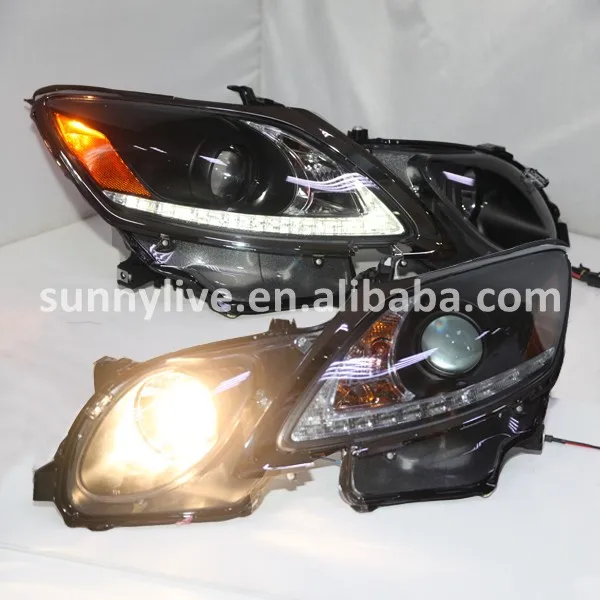 Для Lexus GS300 GS350 GS430 GS450 светодиодные фары передний свет с объективом проектора 2006-2011