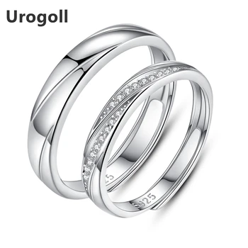 

Genuine Sterling Silver 925 Rings for Women Classic 925 Sterling Silver Engagement Couple Ring Wedding Rings Jewelry Gifts