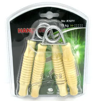 

15kg level A type wrist developer Hand Grip hand-muscle developer with Wood handle