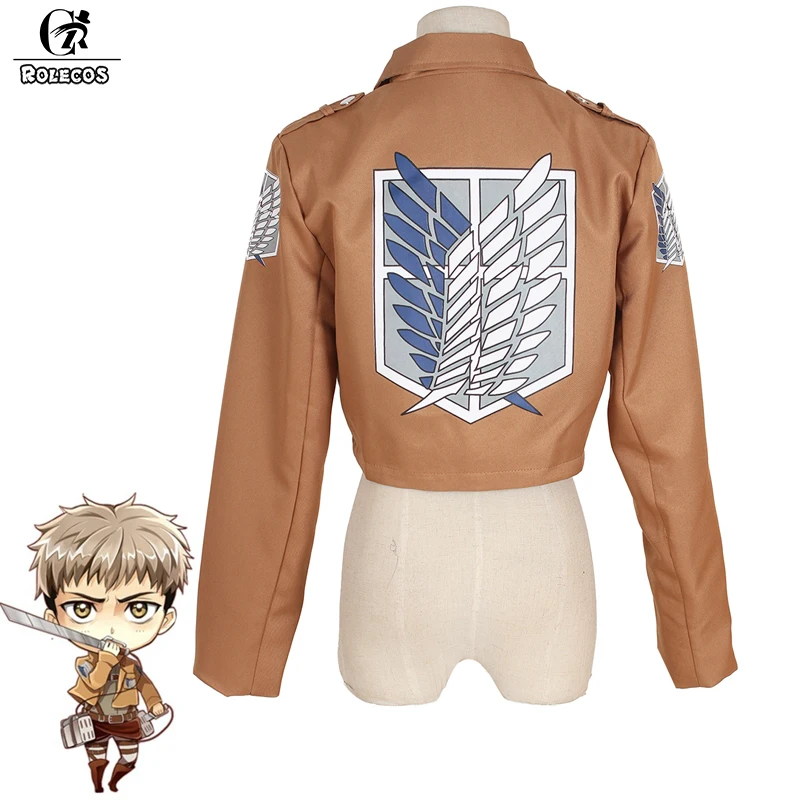 ROLECOS аниме атака на Титанов Косплей костюмы Shingeki no Kyojin Mikasa Ackerman Eren Yeager Скаутинг