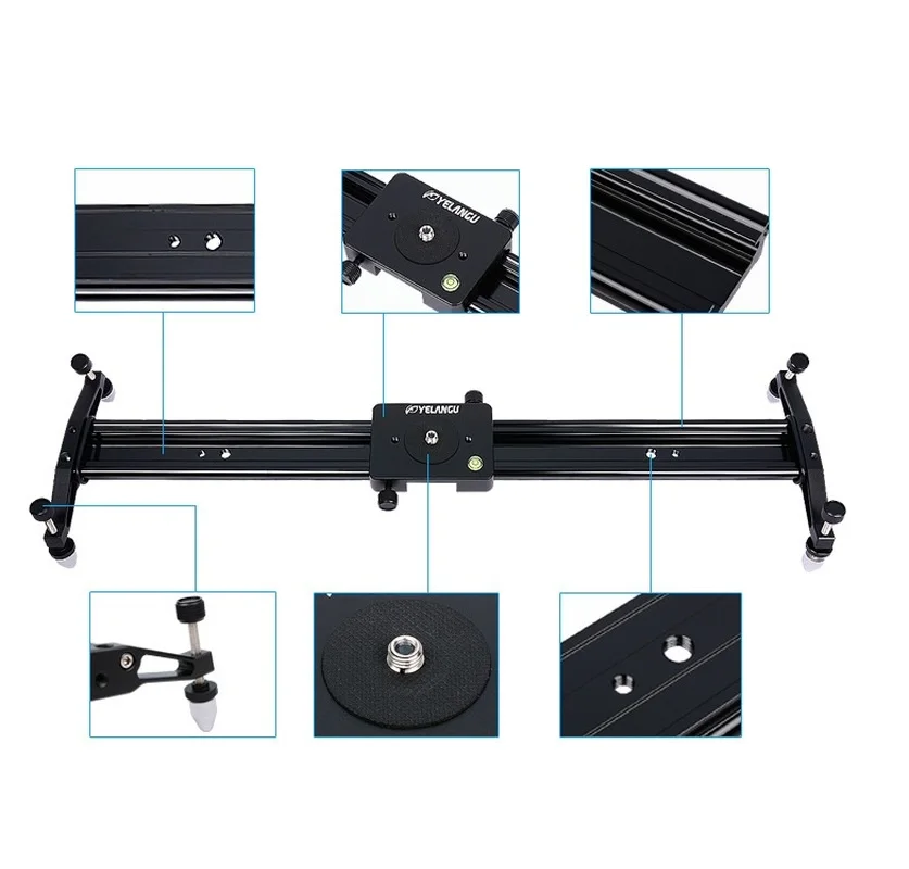 31 Inches/80cm Aluminum Alloy Camera Track Slider Video Stabilizer Rail for DSLR Camera DV Video Camcorder Film Photography