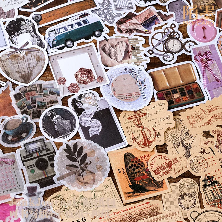 

Series of restoring ancient ways is a grocery store Junk Journal material posted 12 composite material hand account