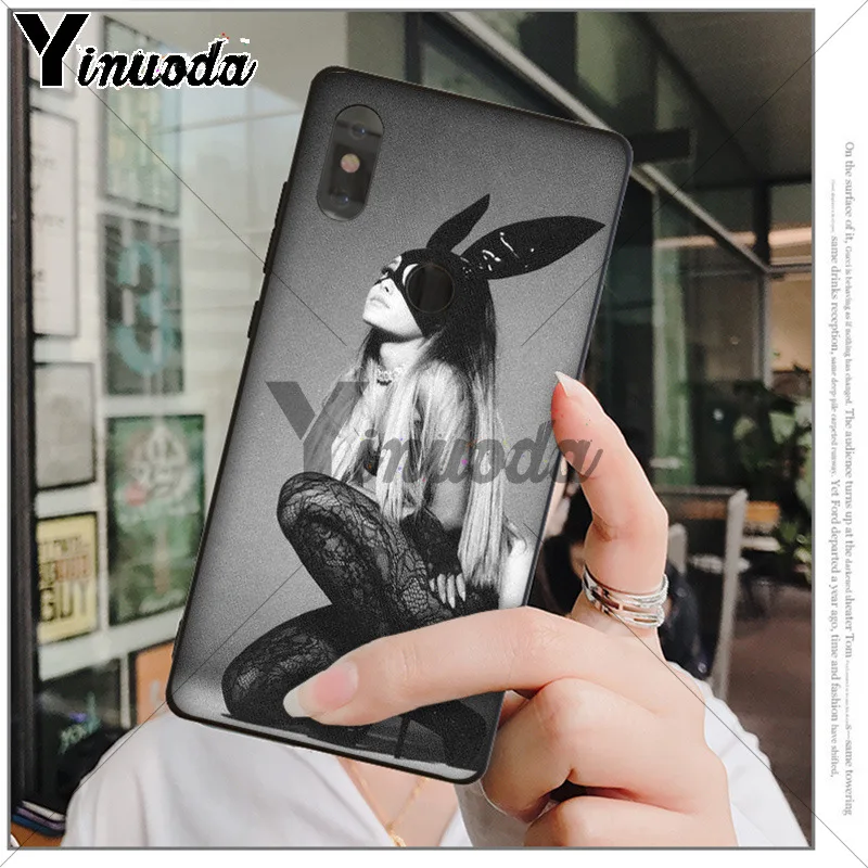 Yinuoda Cat Ar Ariana Grande черный ТПУ мягкий резиновый чехол для телефона xiaomi mi 6 8 se note2 3 mix2