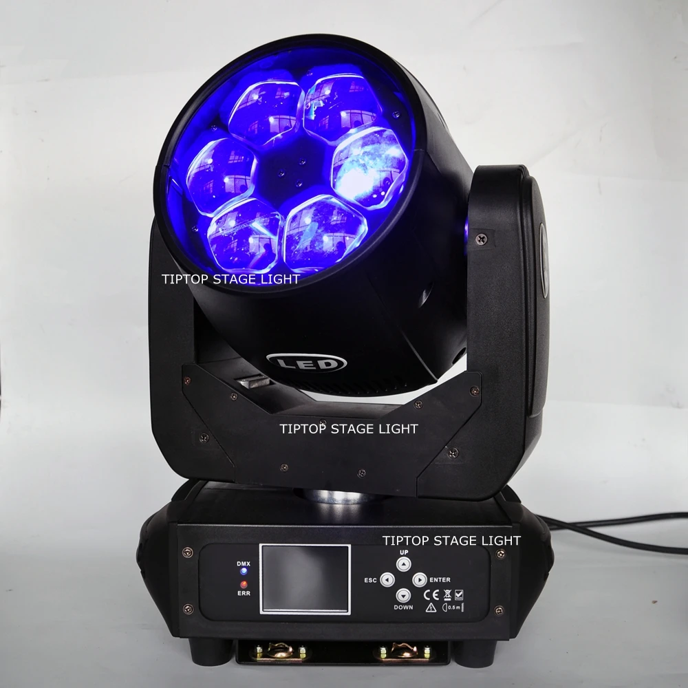 Gigertop TP-L672 280 Вт Led Zoom движущийся головной свет 6x40 Вт 0S-RAM высокий яркий маленький пчелиный глаз Освещение сцены панорама 540 наклон 180