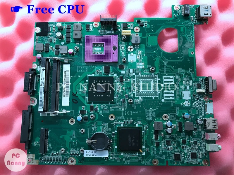 PCNANNY MBEDV06001 DA0ZR6MB6F0 для EMACHINES E528 E728 5235 5635 материнская плата ноутбука с процессором DDR3