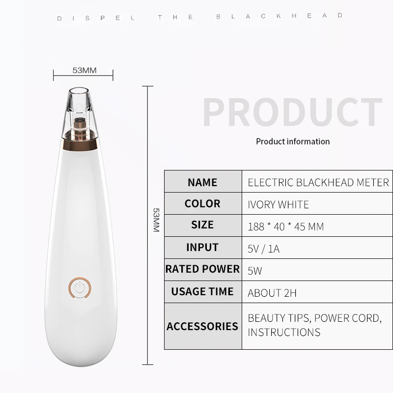 Вакуумный аппарат для очистки пор и черных точек электрическая отшелушивающая очистка от акне прибор для ухода за лицом средство для удаления комедонов