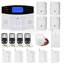DIYSECUR 99 Wireless 7 Wired Defense Zones Gsm Sim Alarm System Kit Pet-Immune Pir Motion Detector