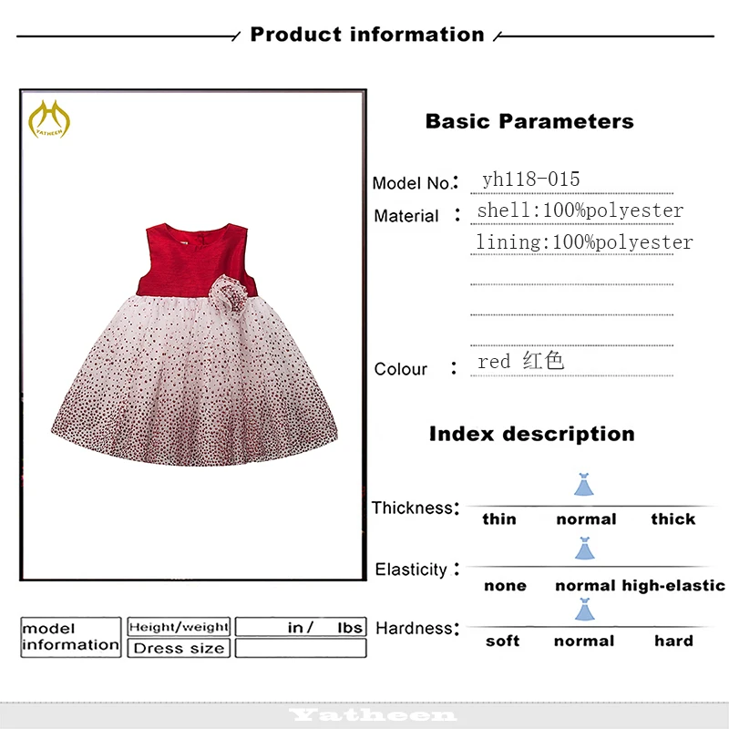 Yatheen/NB-6m для маленьких девочек; платье с блестками; детское праздничное платье
