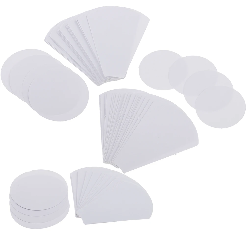 120 Pieces Flower Shape Paper Quilting Templates Paper Piecing Patchwork Template for Sewing Craft 71/56/39mm
