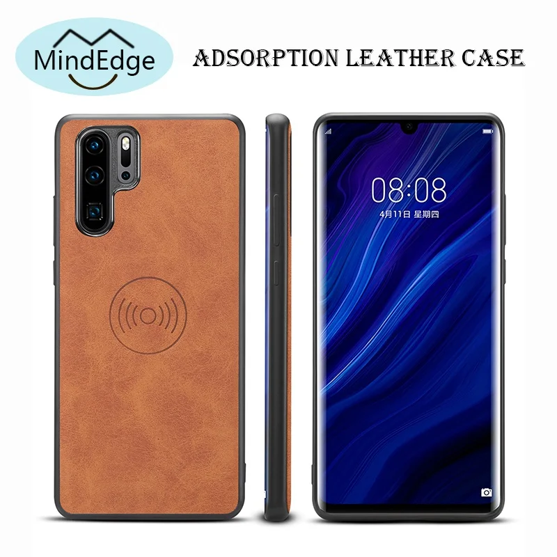 

Ultra Thin Leather Adsorption Case for Huawei Mate 20 Pro Case 360 Shockproof Coque for Huawei P30 P20 Pro Lite Case Capa Fundas