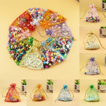 

Hot 10PCS/Lot New Cute Colorful Jewelry Yarn Bag Bracelets Beads Storage Organizing Pouches Wedding Birthday Gifts Package