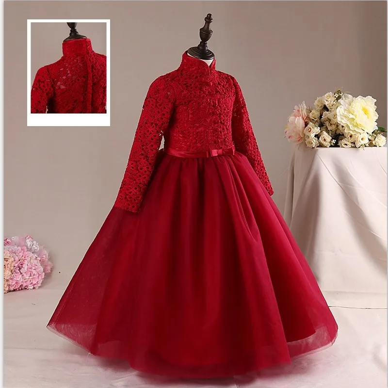 New High Quality Girls Dress Children Clothing Princess Wedding Dress Carnaval Performance Kids Dresses For Girls Costume teenagers girls dress 2018 easter carnaval girls dress summer kids floral party and wedding princess dresses children clothing