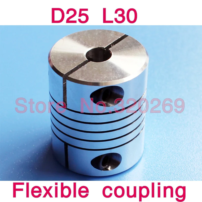 Aluminium 6.35mm Flexible shaft Coupling Coupler to 8mm. 1//4/"