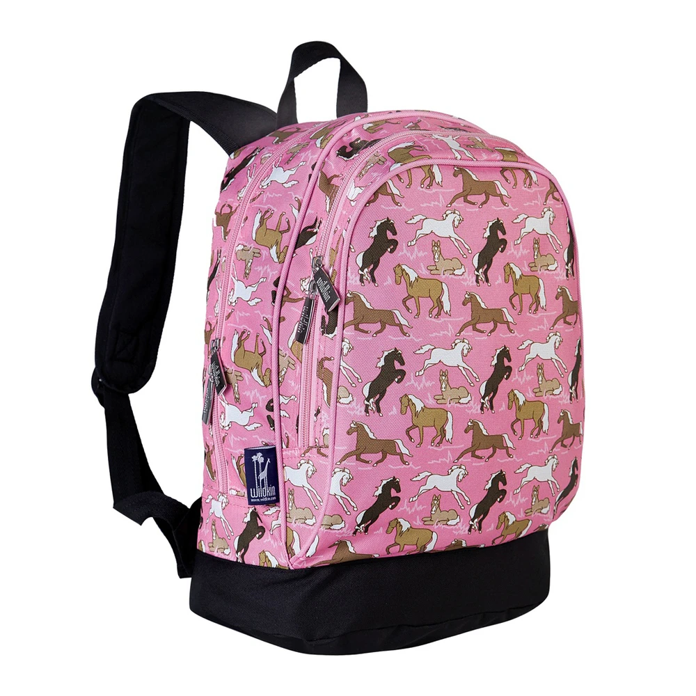 Wildkin Horses in Pink Sidekick Backpack Pink