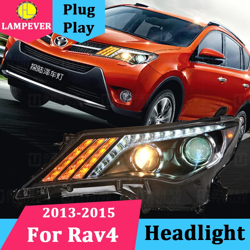 Lampever Head lamp for Toyota RAV4 Headlights 2014 2015 RAV 4 LED