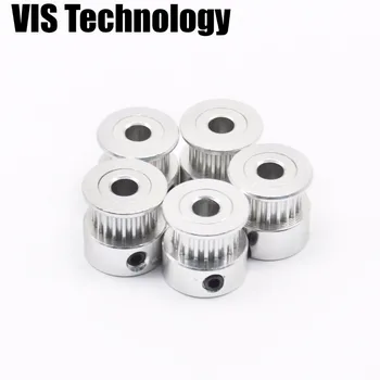 

10pcs GT2 20teeth Timing Pulley 2GT 20teeth Pulley bore 5mm for 6mm width belt for Reprap 3D Printer