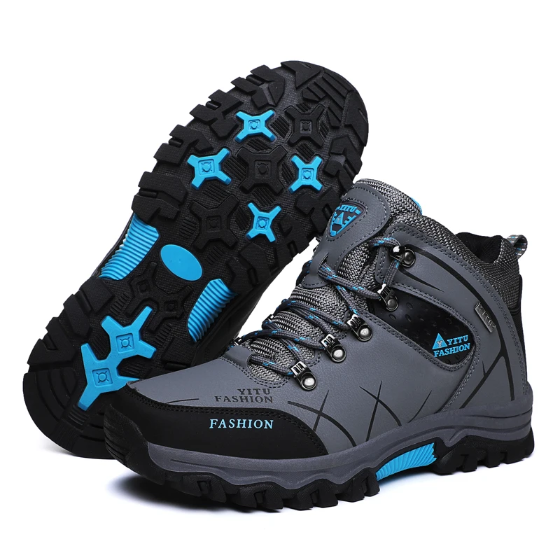 Мужские ботинки размер 39-47, дизайнерская мужская обувь зимние ботинки водонепроницаемые мужские зимние ботинки мужские ботильоны на шнуровке теплая зимняя обувь для мужчин
