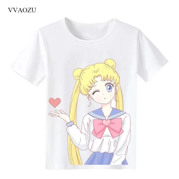 

Women Casual T Shirt tshirt Anime Sailor Moon Plus Size t shirt Short Sleeve T-Shirt Summer O Neck Top Tee Ladies Shirt Clothes
