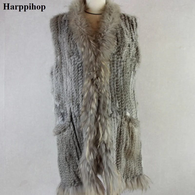 Et 1 En Veste Femmes Lapin 3 Raton Pardessus Tricoté Fourrure Réel Capot Col 2 Véritable Sans Laveur Poche Vêtement m8wPNOn0yv