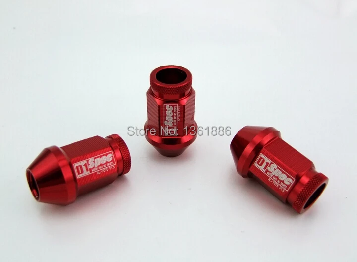 D1 SPEC Wheel Lug Nuts L: 40mm P:12x1.5 7075 Aluminum 20 Pieces/Set | Автомобили и мотоциклы