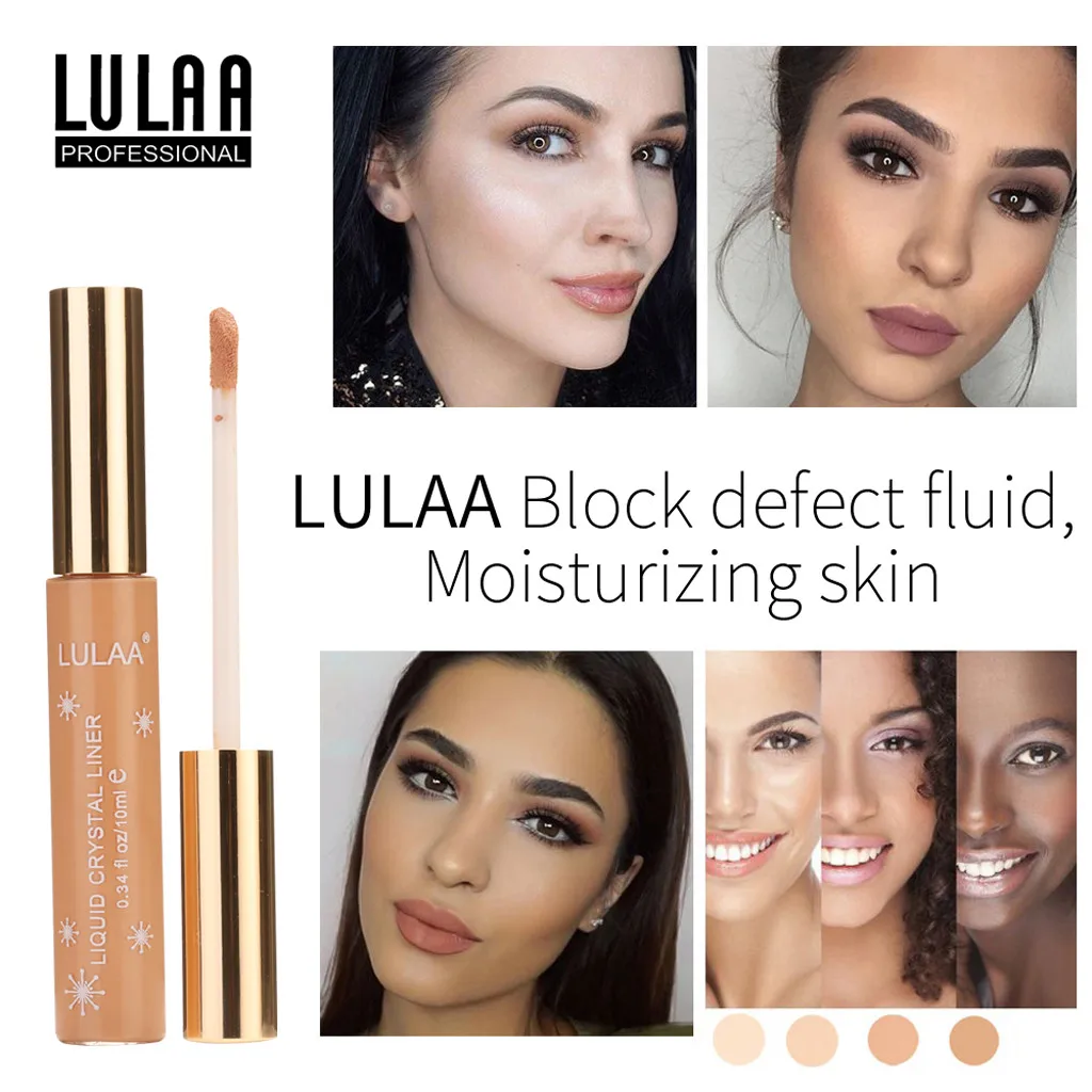 

4 colors available concealer Face Eye Foundation Block Defect Highlight Contour Liquid Stick Concealer and foundation both work