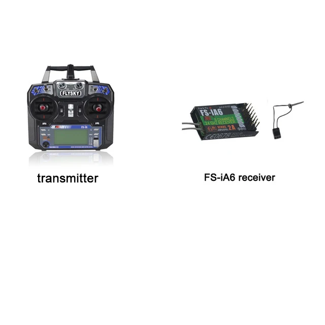 Fatjay FLYSKY i6 FS-i6 передатчик с IA6 приемник 2,4G 6-канальный RC радио система управления - Цвет: left throt i6 iA6