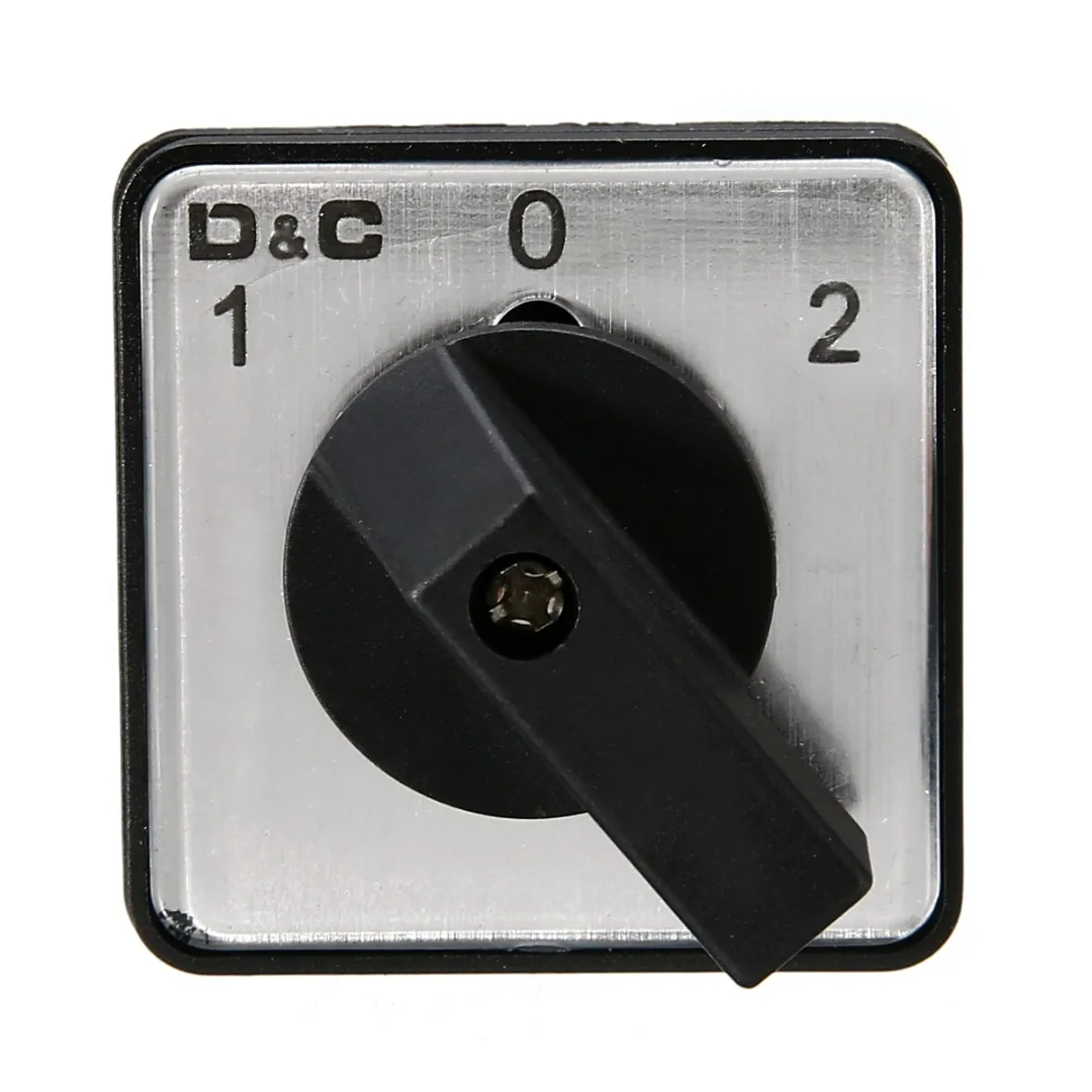 1x Changeover Switch AC 500V On/Off/On 3 Position Control 4 Terminals Design Universal Rotary Selector Cam Changeover Switches