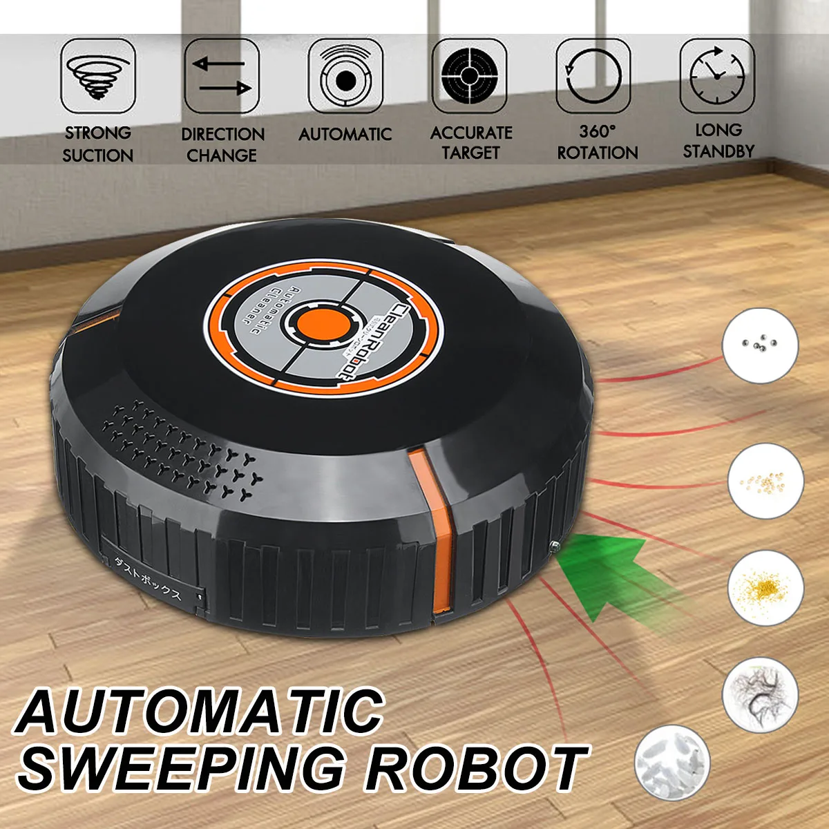 

Automatic Sweeping Robot Slim Sweep Suction Drag One Machine Small Mini Rechargeable Vacuum Cleaner Sweeping