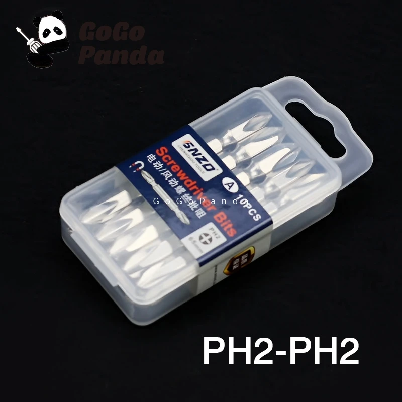 

10Pcs/lot PH2 Magnetic Phillips Bits Double End Hex Shank 65mm Electric Screwdriver Bits SL2