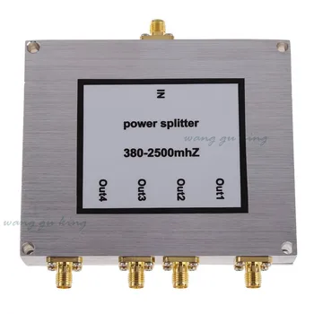 

New 380~2500MHz 4-way SMA Power Divider/Splitter For Mobile phone repeater wifi booster For Signal Booster Repeater