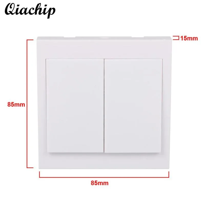 

QIACHIP 433 Mhz 86 Wall Panel Transmitter Remote Sticky RF TX Smart Home Hall Living Room Bedroom 433mhz Remote Control Switch