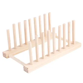 

Wooden Dish Drying Rack Kitchen Utensil Cutlery Sink Drainer Plate Cutlery Organizer Storage Holder